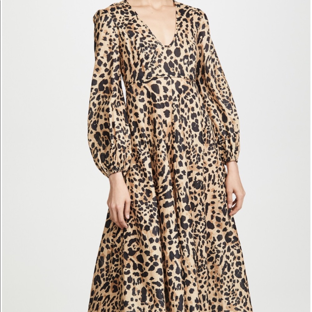 Zimmermann veneto plunge long dress